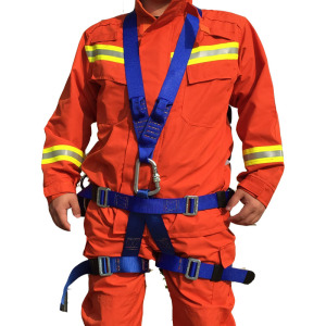 消防iii类安全吊带三类全身可倒置带报告3c认证织带攀登救援蓝色