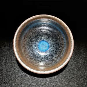 建盏名家孙莉正宗手制作品 银兔毫茶盏省级收藏茶杯子天目主人杯