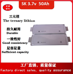 全新sk 40ah/50ah/55/60/75ah软包电芯 电动两轮三轮车动力锂电池