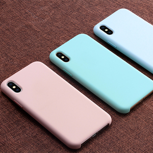 苹果x手机壳防摔iphonex液态硅胶保护套纯色简约软外壳case潮新款