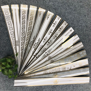 中板烫金腰线瓷砖73x800客厅厨房卫生间腰线墙面装饰线条砖压边条