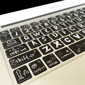 苹果Mac笔记本电脑键盘贴膜macbookair按键贴pro纸13寸创意键位贴13.3英寸15寸11寸12寸个性膜