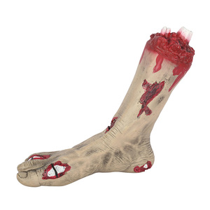 哈罗威万圣节鬼装扮道具整蛊玩具恐怖搞怪愚人整人仿真断脚18883