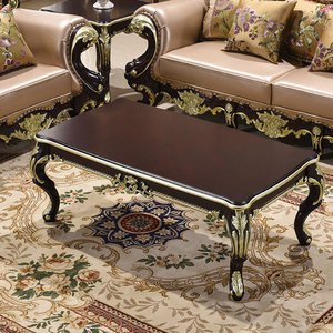 风飞扬 欧式角几客厅大理石雕花方形边几简约桌子边桌