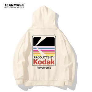 柯达周边卫衣秋冬新款美式vibe风港味chic联名宽松连帽衣服帽衫