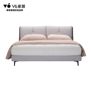 【居然西安曲江】慕思v6 bfa1-005布艺床架 可定制