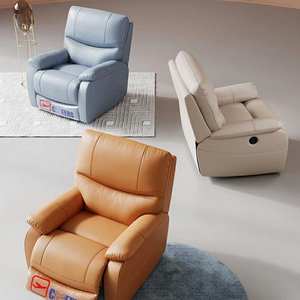 芝华仕头等舱单椅电动多功能真皮沙发头层牛皮太空舱懒人躺椅1025