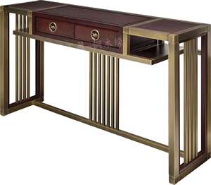 汇盈铜木缘玄关桌门厅/玄关柜/玄关架tmy-d12铜艺居然之家