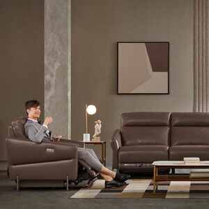 lazboy美国乐至宝功能沙发gn.095皮质 舒适健康功能沙发 门店同款