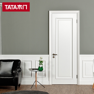 tata木门 简欧室内房门卧室门实木复合油漆定制木门jo-011a-j米白
