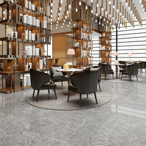 冠珠瓷砖 简约客厅全抛釉600x1200北欧防滑耐磨地砖阿曼灰126011