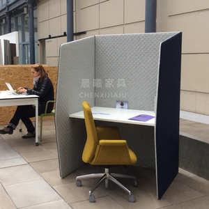 晨曦家具布艺屏风隔断工作位共享单人工位办公室超高包围式办公桌