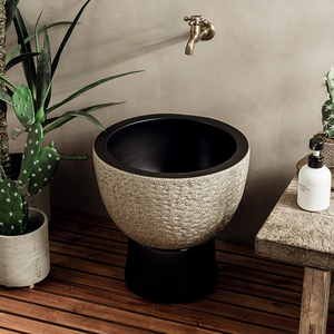 墩布池陶瓷户外水池小拖把池拖布池阳台家用卫生间庭院地盆拖把盆