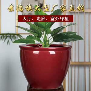 特大号陶瓷花盆室外庭院绿植种树缸阳台大口径栽花发财树盆养鱼缸