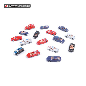 正版4d拼装1/87经典小汽车模型16款仿真开门滑行玩具车收藏品摆件
