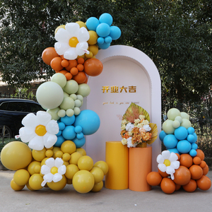 新款多巴胺彩色系气球商场店铺开业节日活动布置中秋国庆节装饰