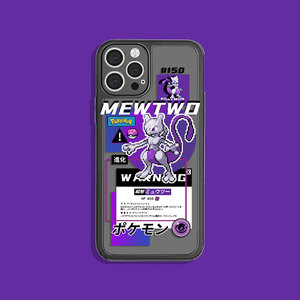 宝可梦Mewtwo超梦苹果14适用于像素风口袋妖怪iPhone12/11/13/15promax/x/xr/xs/xsmax华为小米红米手机壳