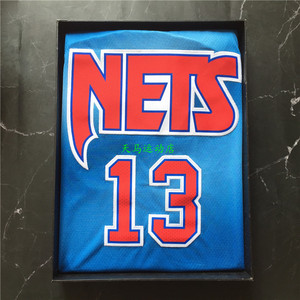 篮网队13号哈登球衣复古篮球服城市版背心球迷版大胡子男女刺绣