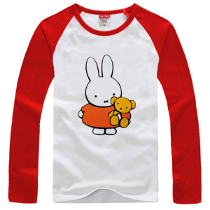 经典卡通动漫周边可爱miffy米菲兔男女长袖t恤衫学生春秋上衣服装