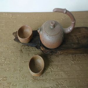 雅安 荥经砂器土陶纯手工黑砂茶具古拙茶壶非遗产品包邮0人付款299