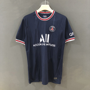 21-22新款大巴黎主场球衣球迷版单件上衣足球服印号定制比赛服