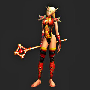 魔兽世界布甲幻化 红色性感套装 灰布外衣 烈焰之心外衣 浩劫护腕