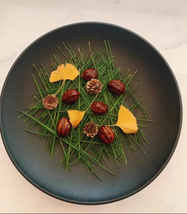 摆盘马尾松针500g绿松针长松叶酒店冷菜西餐摆盘装饰松针垫底松针