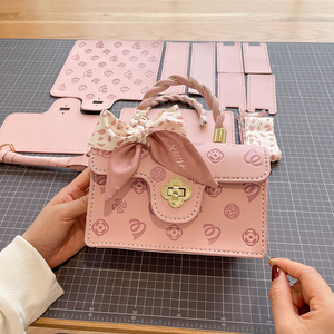 抖音同款diy手工编织包包自制手缝材料包送女友高级感斜挎小方包