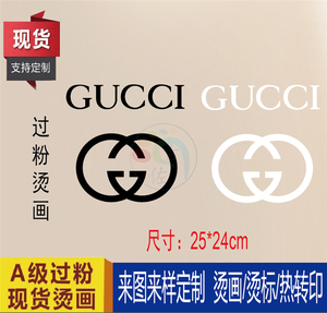 夏季新款酷奇t恤卫衣字母印花古弛潮gucc服装pet烫画a级熨烫布贴