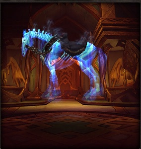 魔兽世界卡牌坐骑刮刮卡幽灵军马的颅骨 鬼灵军马 幽灵冲锋马
