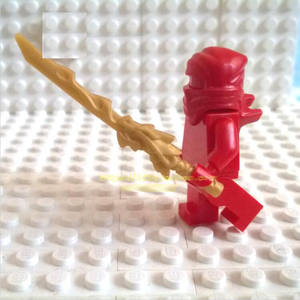 catisonboa淘宝乐高 lego 龙刀剑 双截棍 飞镖 火焰地裂镰 黄金武器