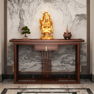 玄关桌实木玄关柜轻奢端景台靠墙条案几入户进门供桌1人付款3490