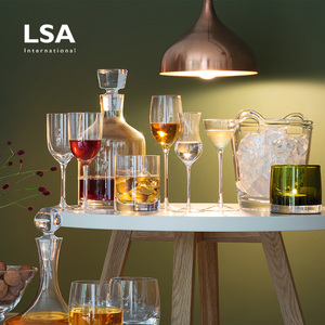 英国LSA Wine Culture红酒杯玻璃醒酒器高脚杯香槟杯葡萄酒杯两只
