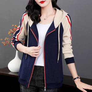 大码女士短外套开衫2021新款春秋休闲运动上衣洋气加绒棒球服秋冬