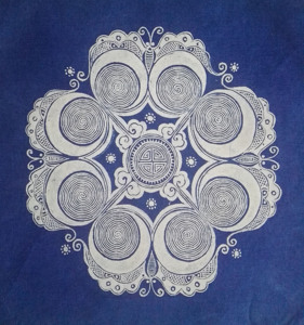 贵州l蜡染丹寨蜡染千年涡妥蜡染民族风酒店酒吧客栈蜡染招牌定制