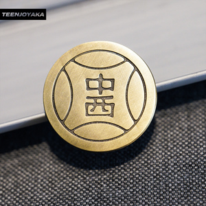 tjk-原创新款童年回忆街机中西游戏代币复古铜徽章胸针teenjoyaka