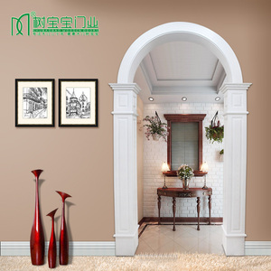 全屋定制门套窗套欧式白色造型垭口线弧形拱形圆形异形阳台罗马柱