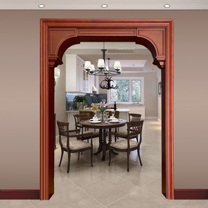 00朗德木门淘宝豪华欧式门套垭口实木多层烤漆描银室内卧室门套装门