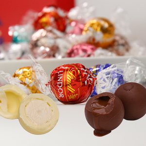 瑞士进口喜糖lindt瑞士莲牛奶巧克力软心球1kg婚庆伴手礼休闲零食