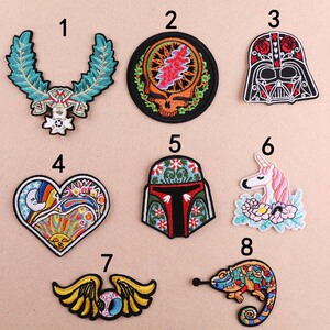 刺绣补衣服的布贴卡通装饰补丁贴百搭破洞可爱修补图案书包贴布贴