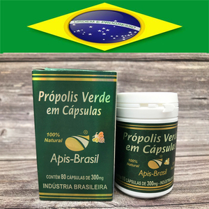 代购原装进口巴西蜂胶 正品apis brasil亚碧斯35 绿蜂胶软胶囊6瓶
