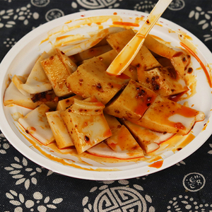 10碗沟门前碗团山西特产小吃香辣吕梁柳林碗秃真空碗装荞面碗托