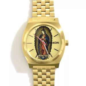 尼克松nixon圣母手表金色欧美国正品代购官网钢表带37mm表盘直径