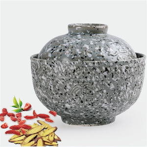 新奇九麦饭石五福养生瓷碗抗氧化负离子炖盅养身碗煲商用厂家直销