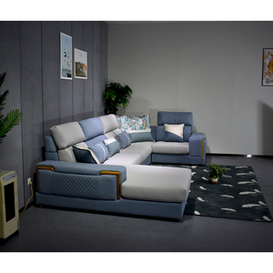 简约现代红苹果客厅贵妃组合套装家具港府太子全布艺沙发官网正品