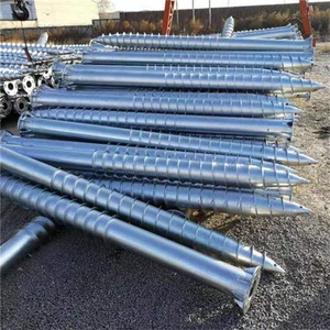 光伏螺旋地桩钢桩地螺丝不锈钢集装箱栈道蒙古包预埋地基.