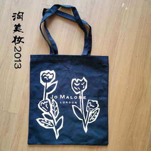 包邮祖马龙/祖玛珑环保袋帆布包单间包印花图案字母logo黑色米色