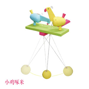 小鸡啄米 小学生幼儿童 手工科技小制作diy木制玩具模型齿轮传动