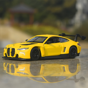 BMW宝马i4轿车M4 GT3 赛车Z8敞篷跑车合金汽车模型玩具摆件装饰品