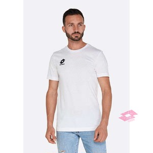 lotto 乐途 男子 运动半速干轻薄训练短袖t恤 60%棉快干排汗半袖